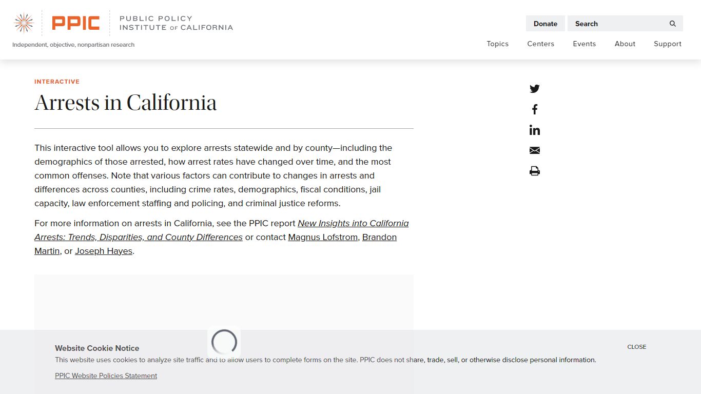 Arrests in California - Public Policy Institute of California