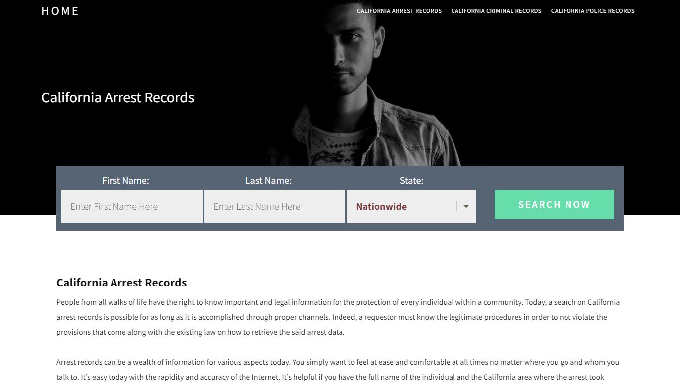 California Arrest Records | Get Instant Reports On People